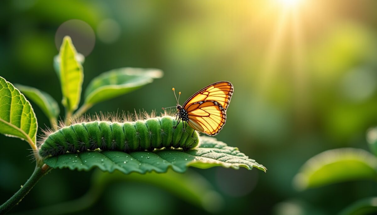 Chenille et Papillon : Comprendre les Étapes Fascinantes de la Métamorphose des Lépidoptères