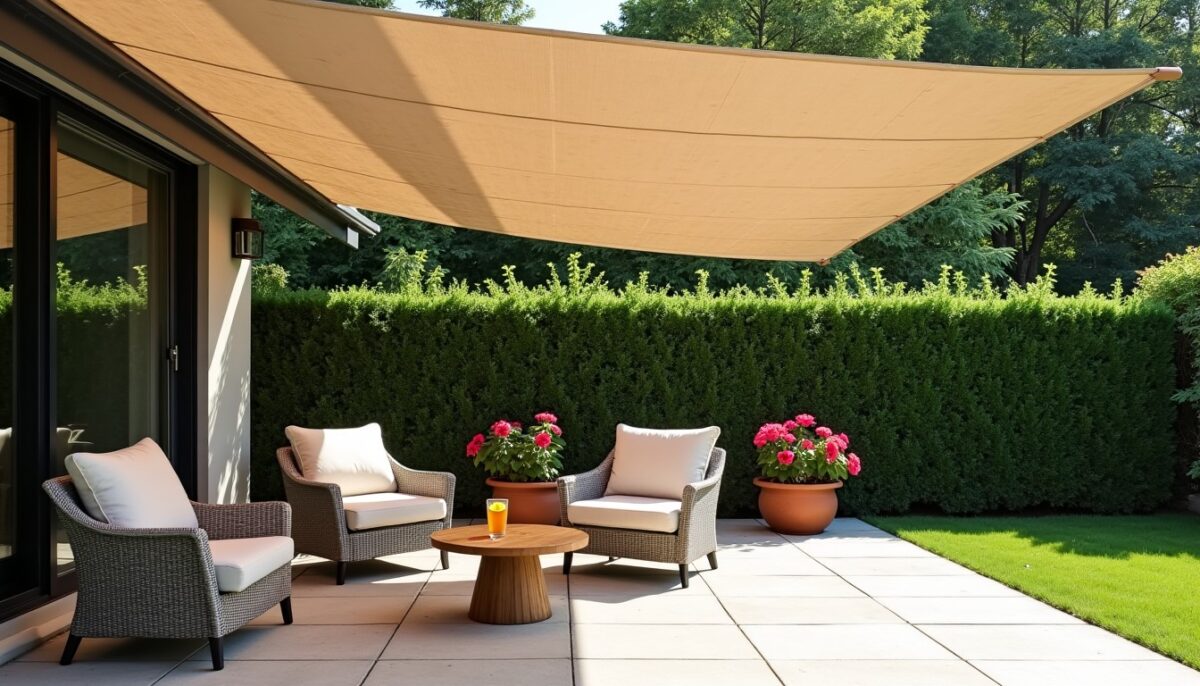 Filet de camouflage ou voile d’ombrage : astuces pour garder votre terrasse fraîche et bien ventilée